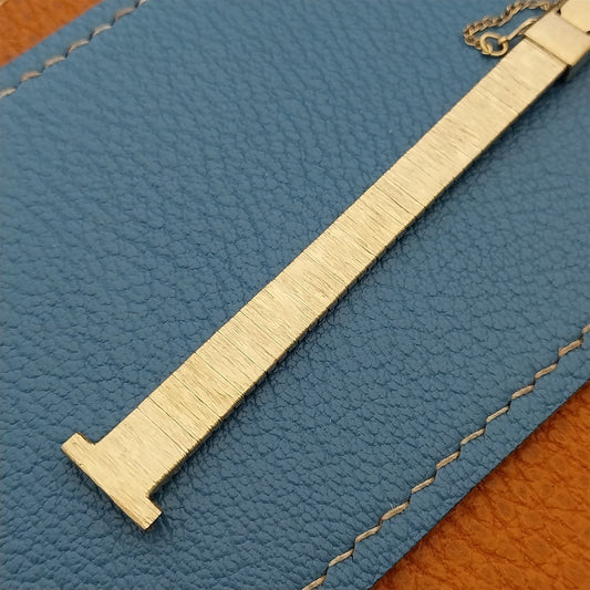 1/2" 10k Yellow Gold rgp Mesh Ladies nos Unused 1960s-1970s Vintage Watch Band