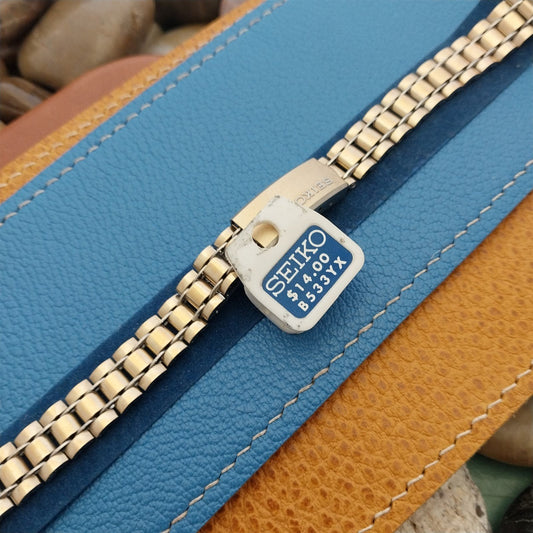 B533YK 11mm Seiko Womens Gold-Tone & Stainless Steel Unused Vintage Watch Band