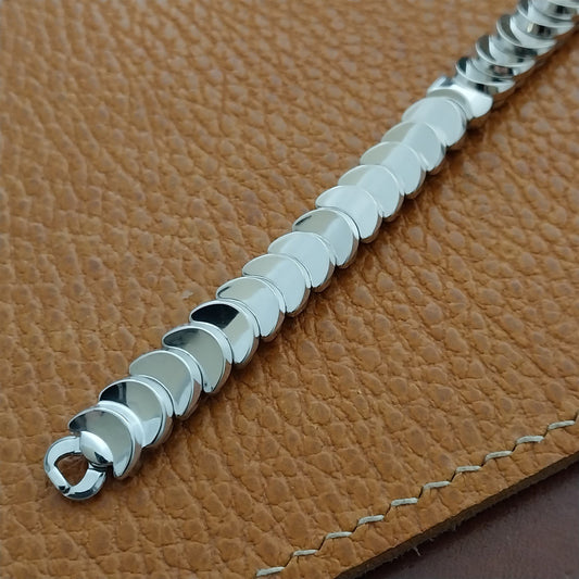 JB Champion Golden Coin White Gold-Filled Ladies Cocktail Watch Band