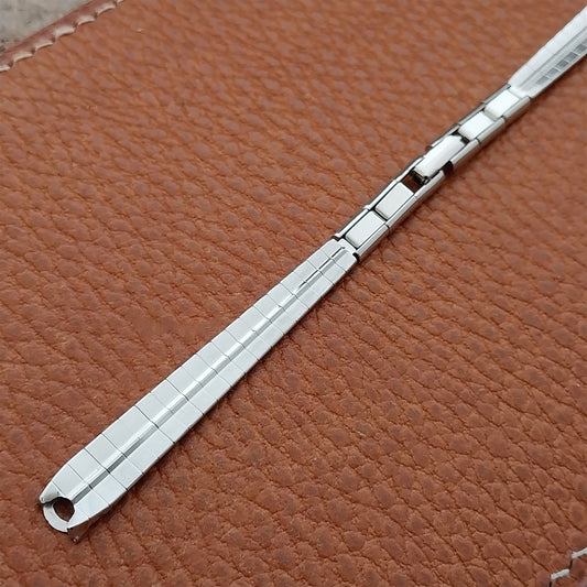 Ladies White Gold-Filled Mira-Flex USA MCM 1950s 1960s Unused Vintage Watch Band