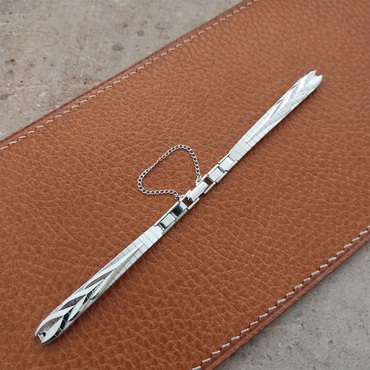 Ladies White Gold-Filled JB Champion 1960s Unused Vintage Cocktail Watch Band