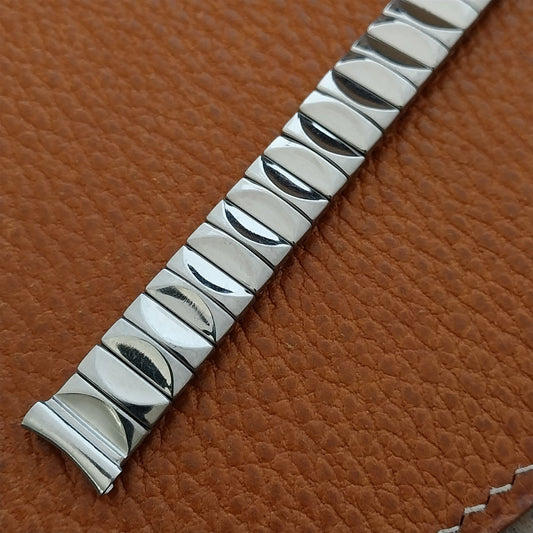 1/2" Ladies Stainless Steel Expansion Crown USA Unused 1950s Vintage Watch Band