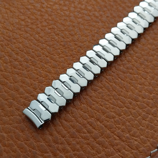 3/8" Ladies Stainless Steel Expansion Baldwin Unused 1950s Vintage Watch Band