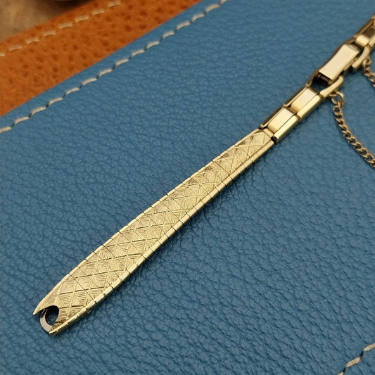 Ladies 10k Yellow Gold-Filled Speidel 1969 Unused Vintage Cocktail Watch Band