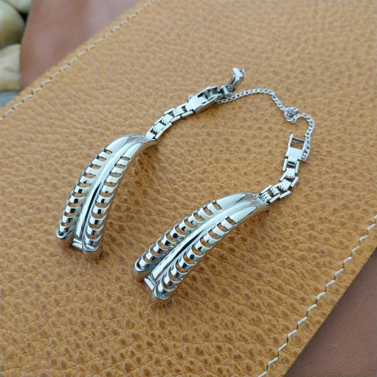 Kreisler White Gold-Filled MCM modern Ladies Unused 1960s Vintage Watch Band