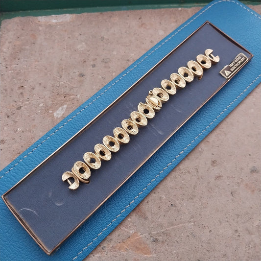 1960s 1970s MCM JB Champion Gold-Tone Mod Ladies Unused Vintage Watch Band