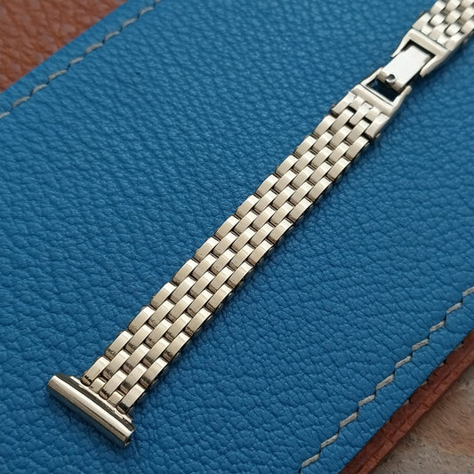 Ladies Duchess 12k Gold-Filled Basketweave Mesh Unused 1940s Vintage Watch Band