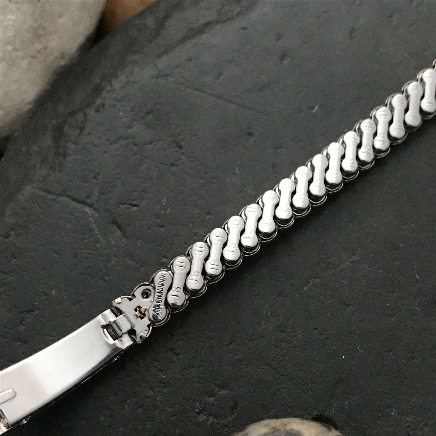 Ladies Yellow & White Gold-Filled Rhinestone Unused nos 1950s Vintage Watch Band