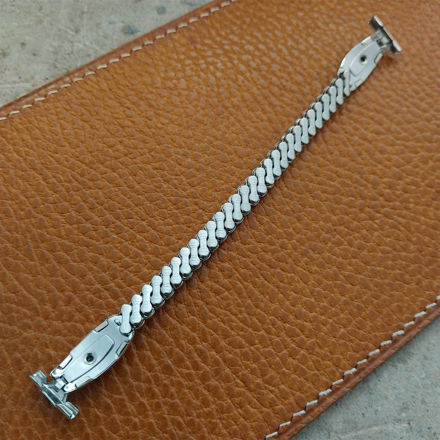 White Gold-Filled & Rhinestone Champion Cleopatra Cocktail Watch Band