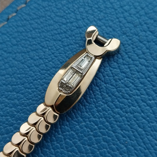 Ladies Gold-Filled & Rhinestone Champion Cleopatra Cocktail Watch Band