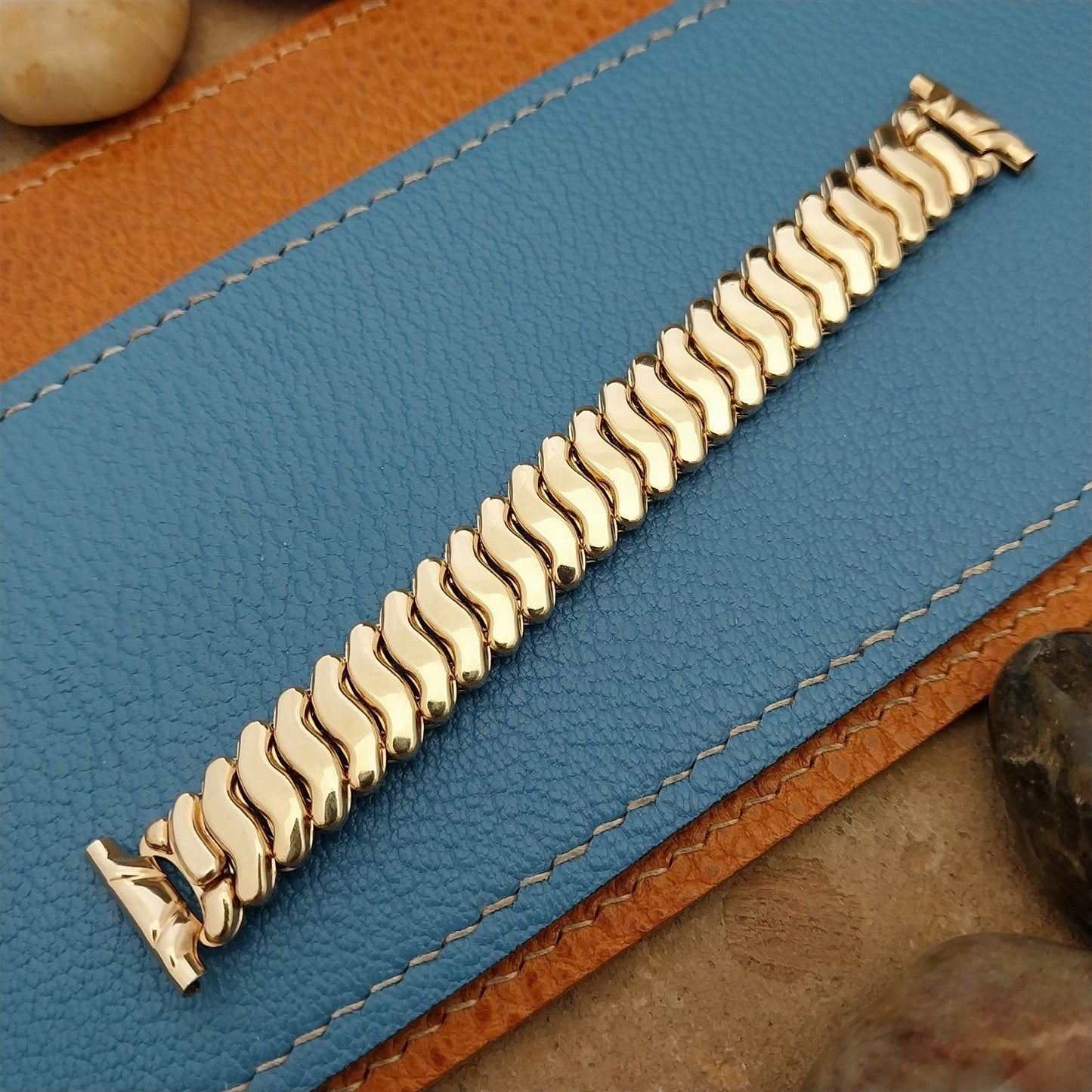 12k Gold Filled JB Champion Short Overhand Expansion Unused Vintage Watch Band