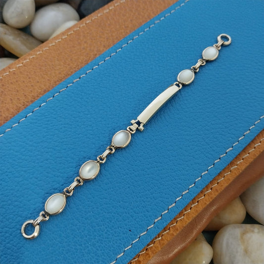 10k Gold-Filled Mother of Pearl Ladies Unused 1960s Vintage Watch Band