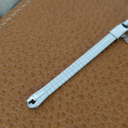 Ladies White Gold-Filled Finesse MCM 1960s nos Unused Vintage Watch Band
