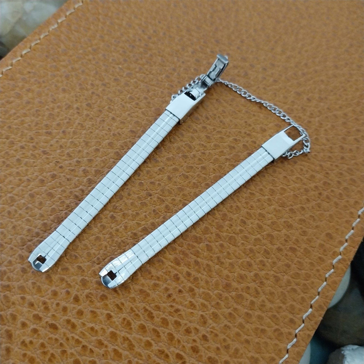 Ladies White Gold-Filled Finesse MCM 1960s nos Unused Vintage Watch Band