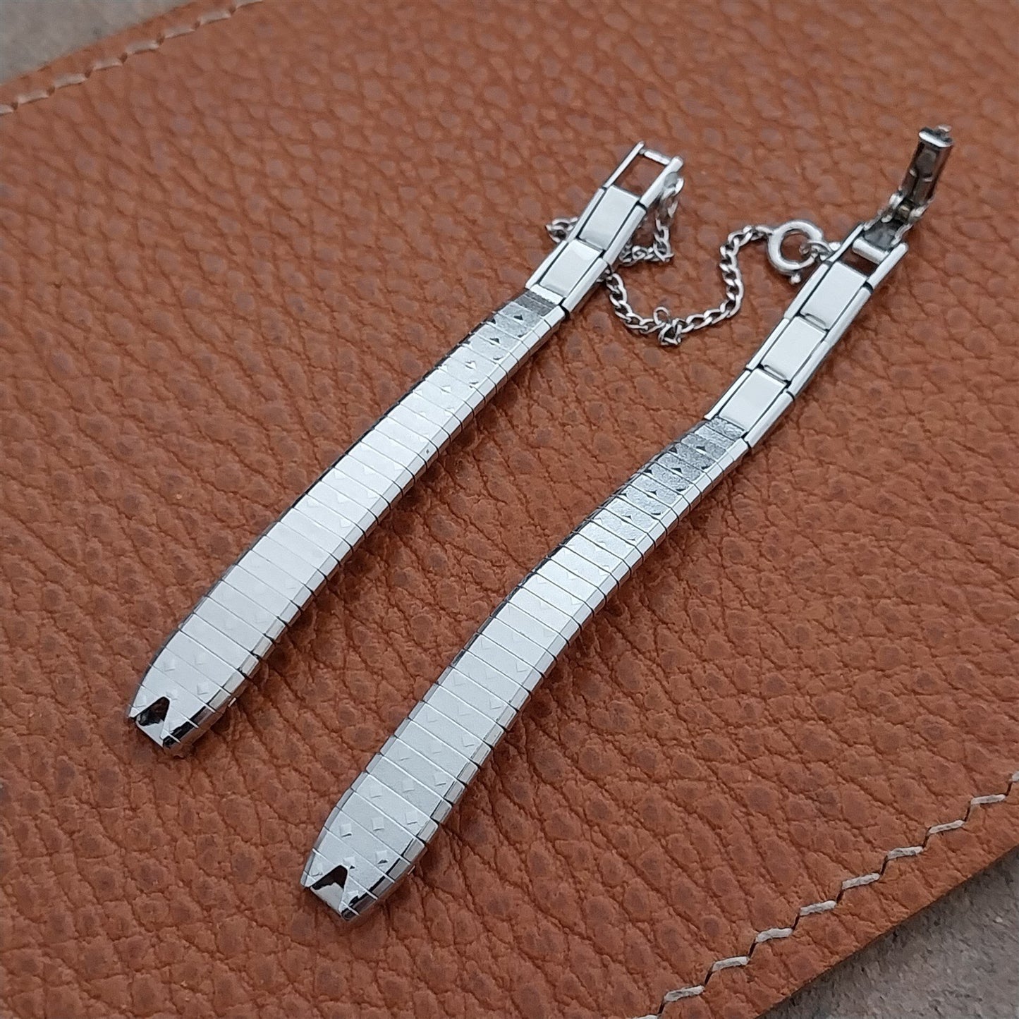 10k White Gold-Filled JB Champion MCM Ladies nos 1960s Unused Vintage Watch Band