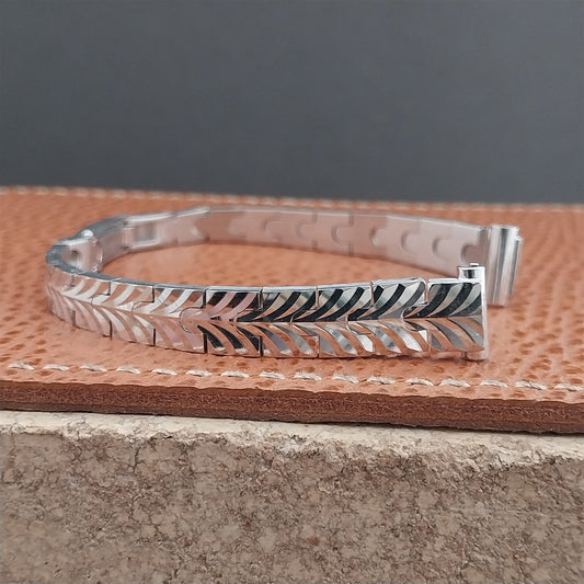 11mm White Gold-Plate AP Ladies Unused 1970s Vintage Watch Band