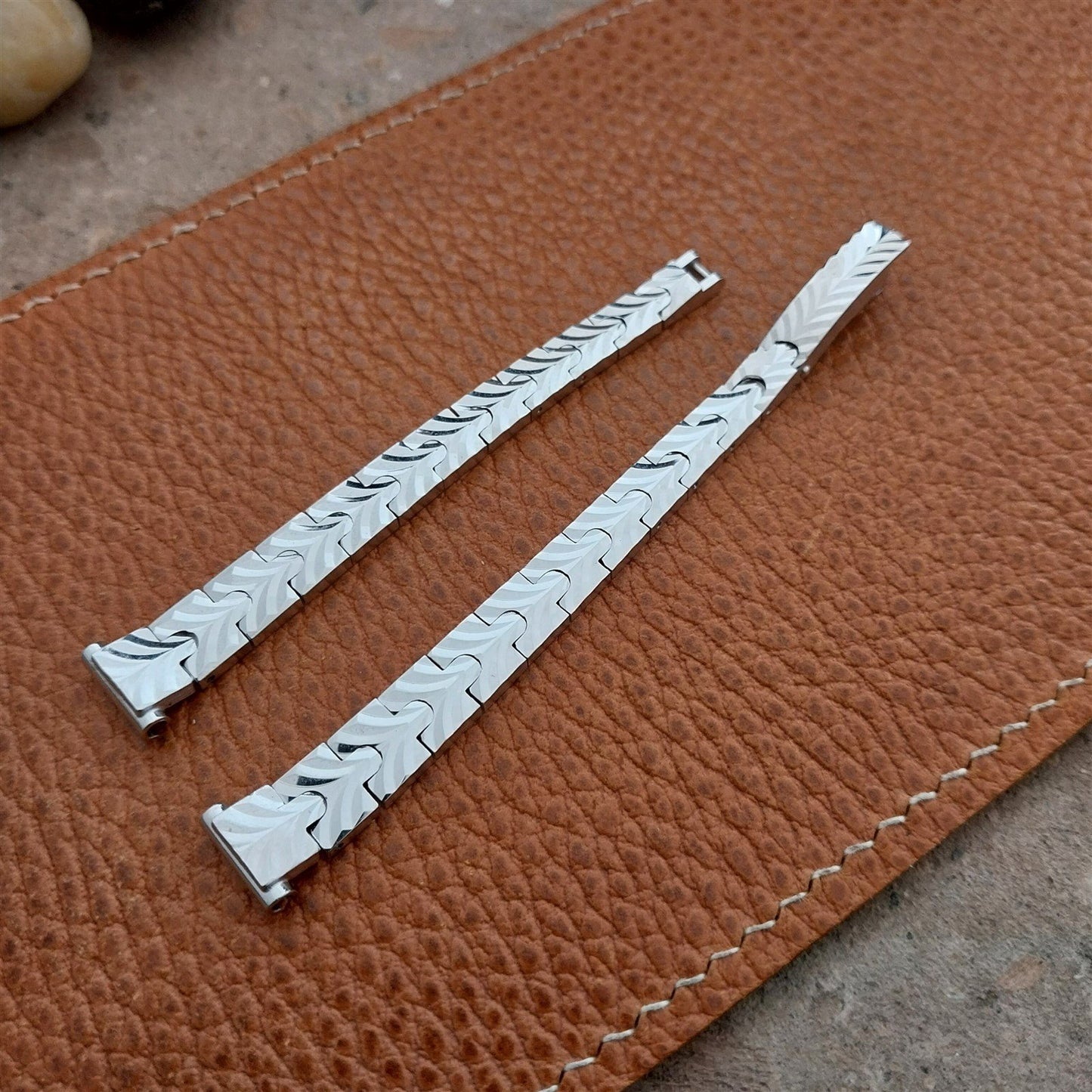 11mm White Gold-Plate AP Ladies Unused 1970s Vintage Watch Band