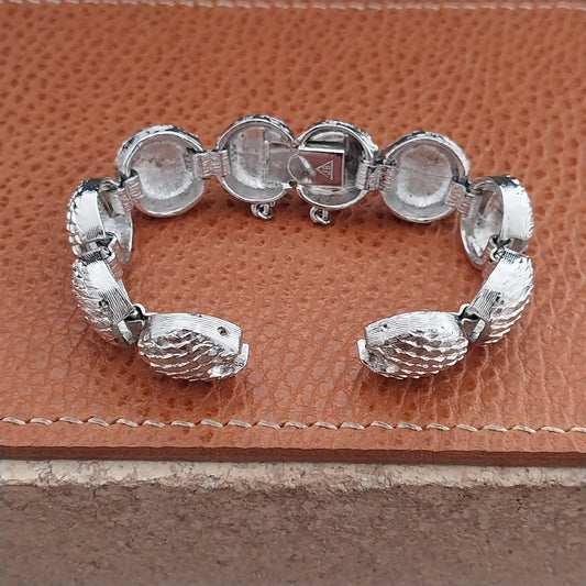 1970s JB Champion White Gold-Tone Mod Ladies Unused Vintage Watch Band