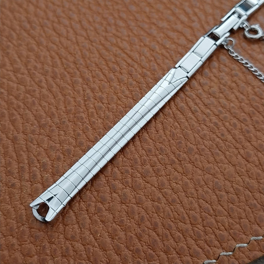 10k White Gold-Filled JB Champion MCM Ladies nos 1960s Unused Vintage Watch Band