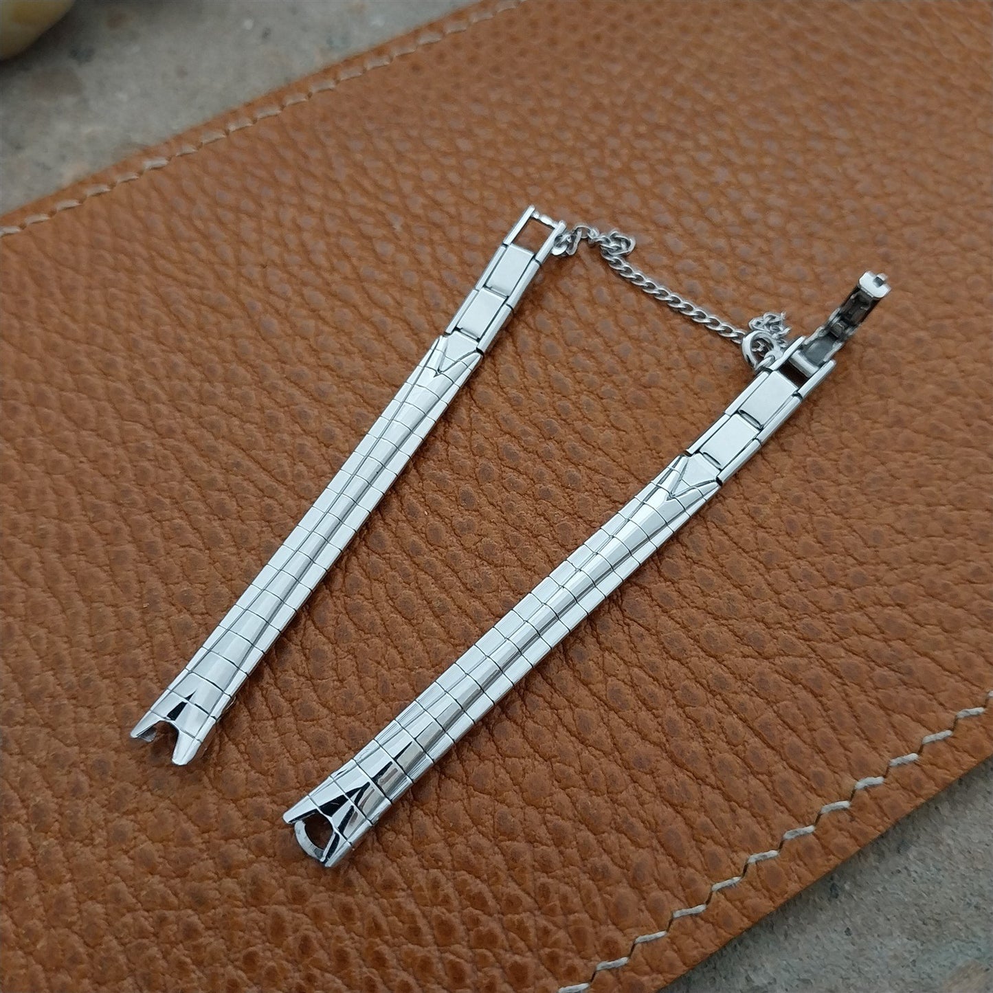 10k White Gold-Filled JB Champion MCM Ladies nos 1960s Unused Vintage Watch Band