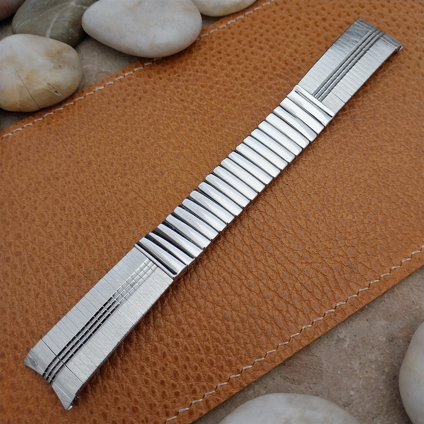 17.2mm JB Champion Stainless Steel Unused nos 1960s Vintage Watch Band