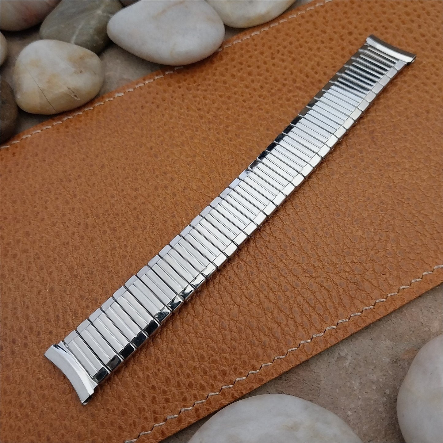 17mm Stainless Steel Expansion Craftex Unused nos 1960s Vintage Watch Band