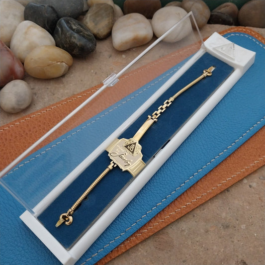 Ladies 10k Gold-Filled JB Champion 1950s nos Unused Vintage Cocktail Watch Band