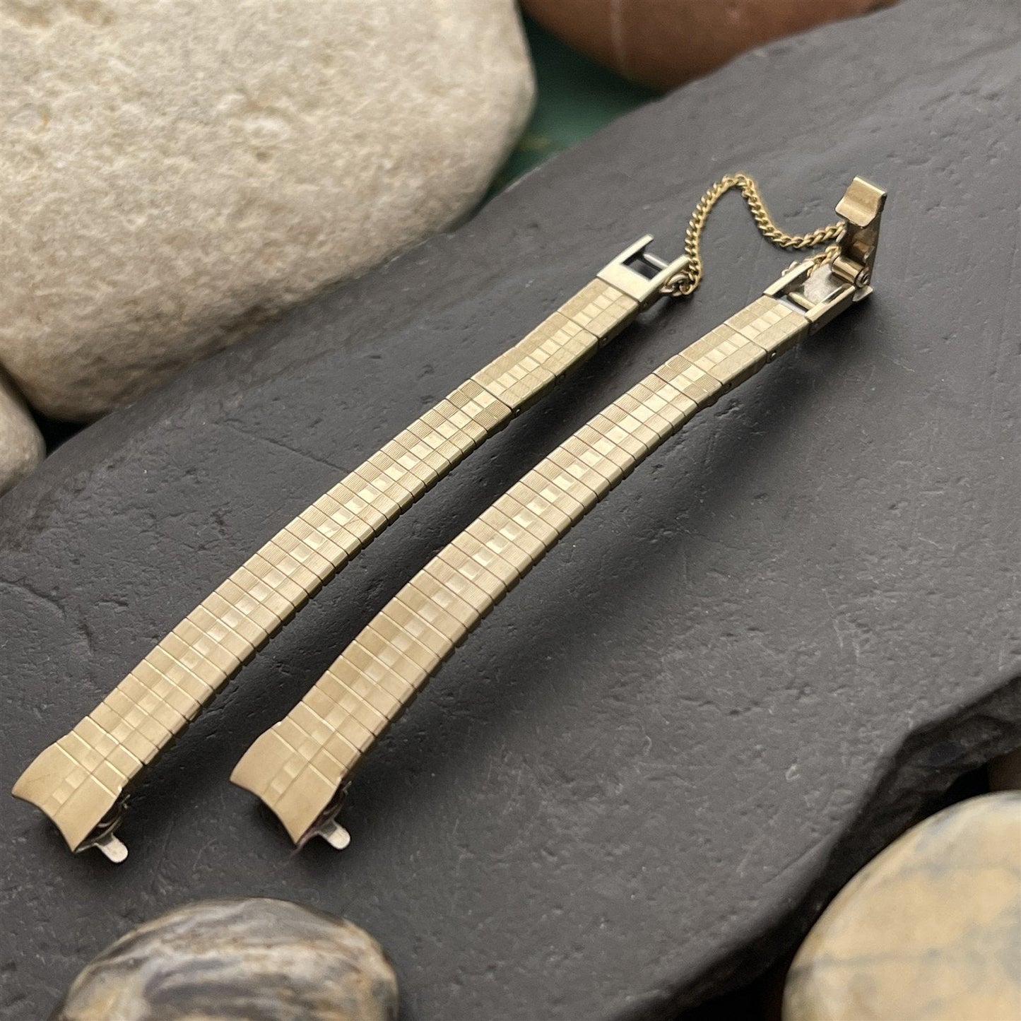 9mm Bulova Accutron 10kt Yellow Gold RGP Ladies Unused 1970s Vintage Watch Band