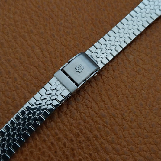 10mm Bulova Accutron Stainless Steel Ladies Unused nos 1970s Vintage Watch Band