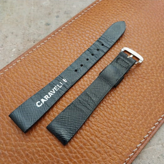 5/8" Bulova Caravelle Tapered Leather nos Unused 1970s Vintage Watch Band