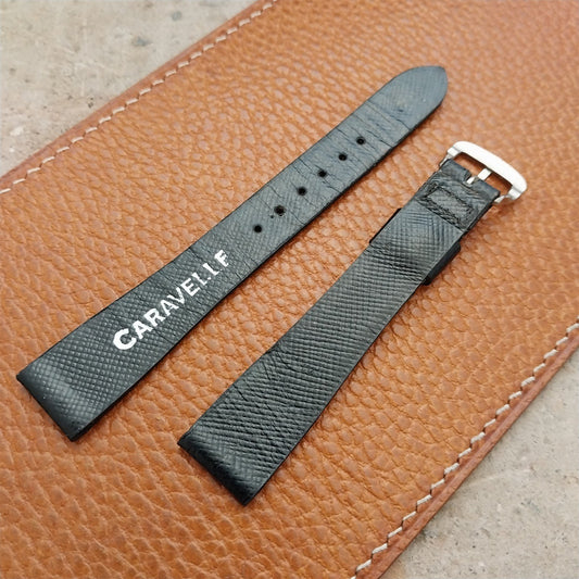 5/8" Bulova Caravelle Tapered Leather nos Unused 1970s Vintage Watch Band