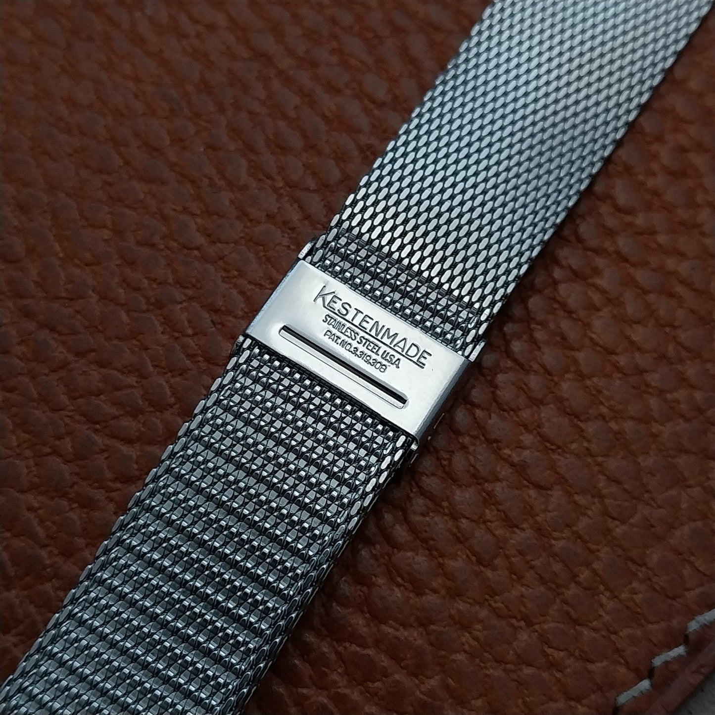 19mm 18mm Stainless Steel Mesh Kestenmade 1960s-1970s Unused Vintage Watch Band