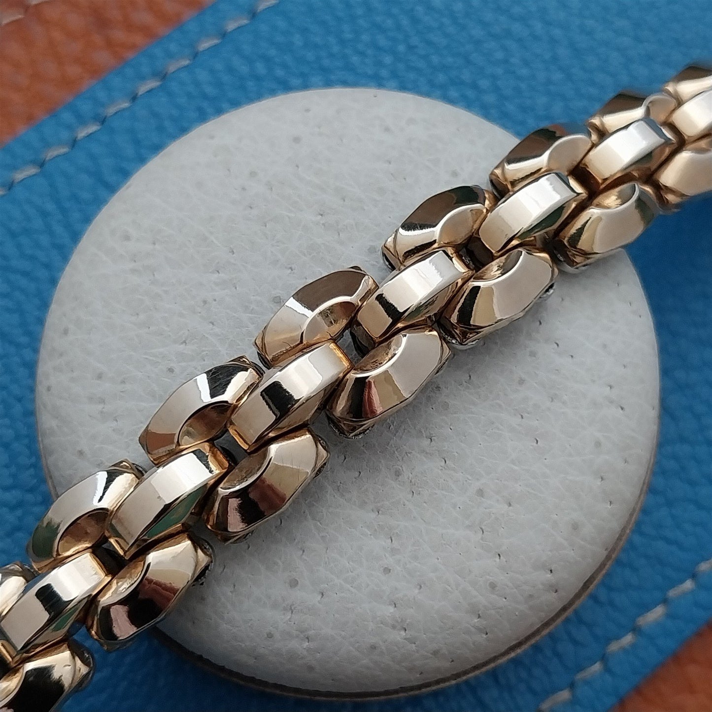 Gold-Filled Apex Ladies Quadra-Flex Unused 1950s Vintage Cocktail Watch Band
