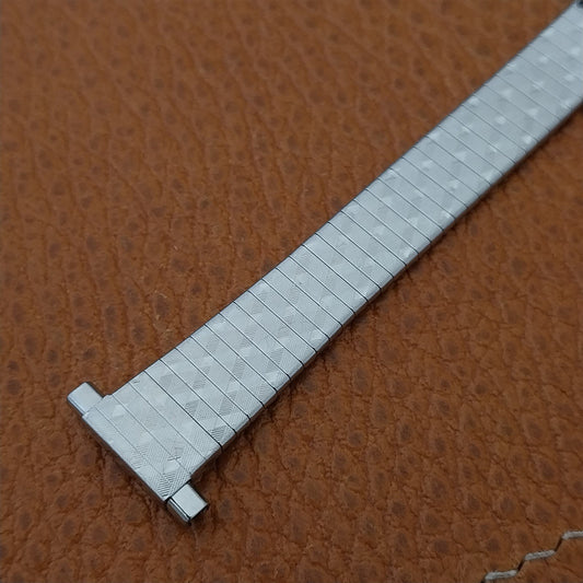 16mm 15mm 14mm Bulova Stainless 2 piece Ladies Unused 1970s Vintage Watch Band