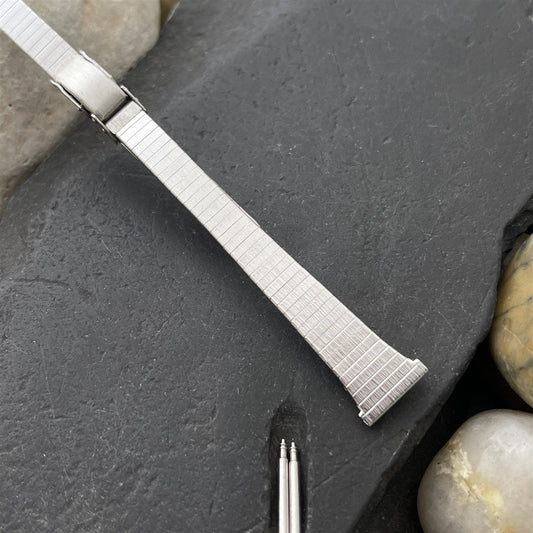 1/2" White Gold RGP 2 piece Kestenmade Ladies Unused 1970s Vintage Watch Band