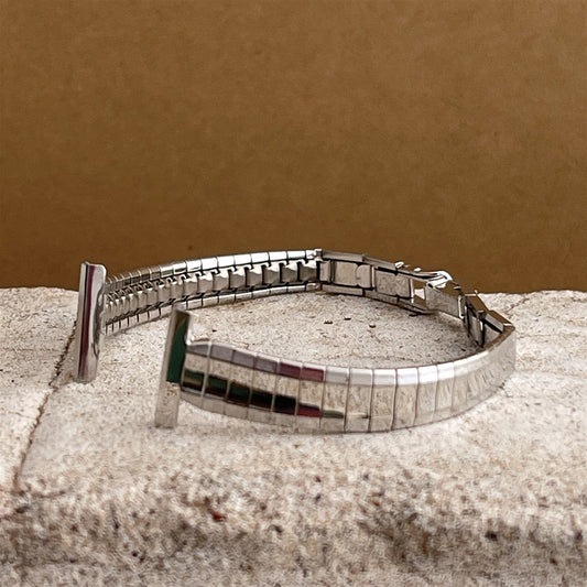 1/2" Ladies 10k White Gold-Filled JB Champion 1960s Unused Vintage Watch Band