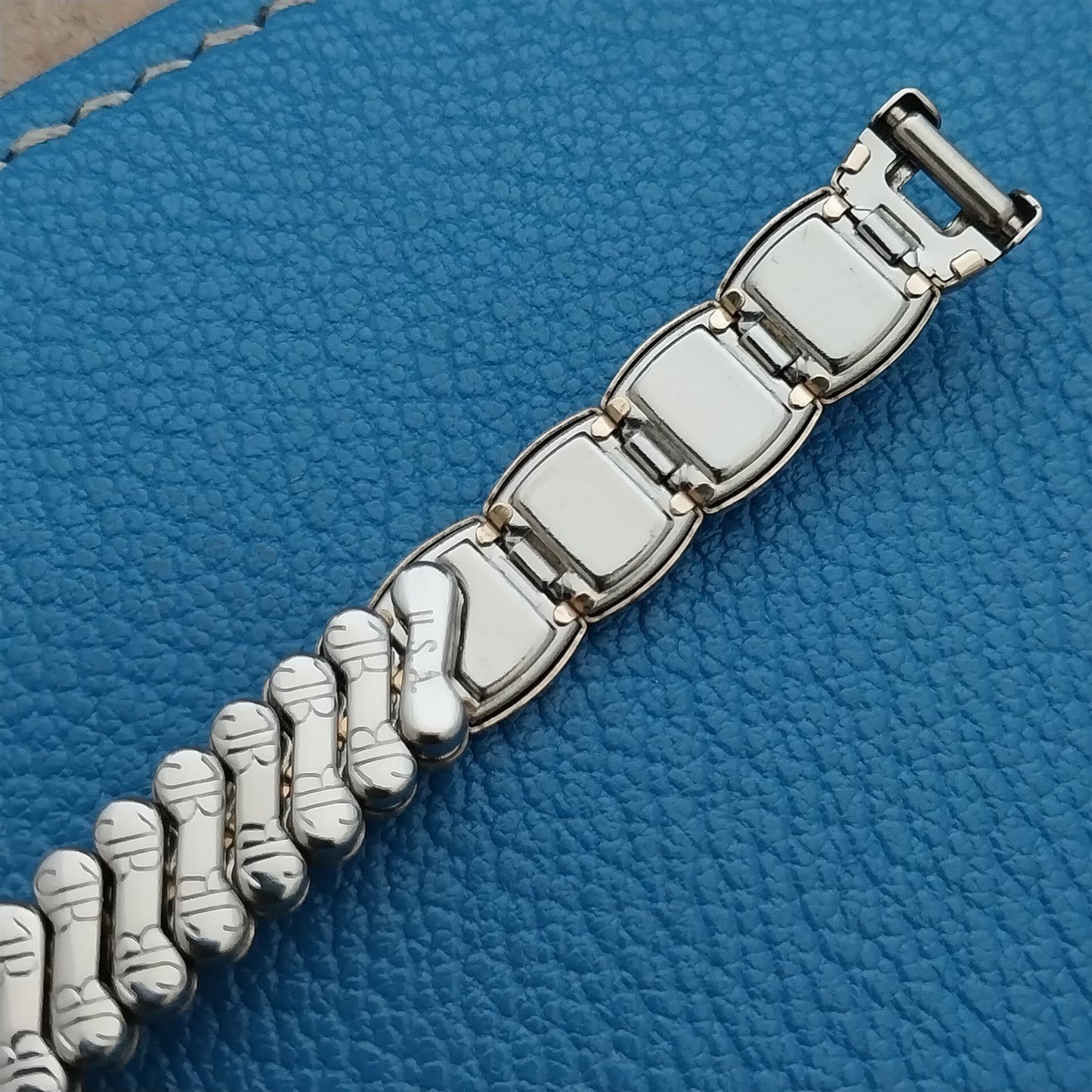 Gold-Filled & Lizard Ladies JB Champion 1950s Vintage Cocktail Watch Band