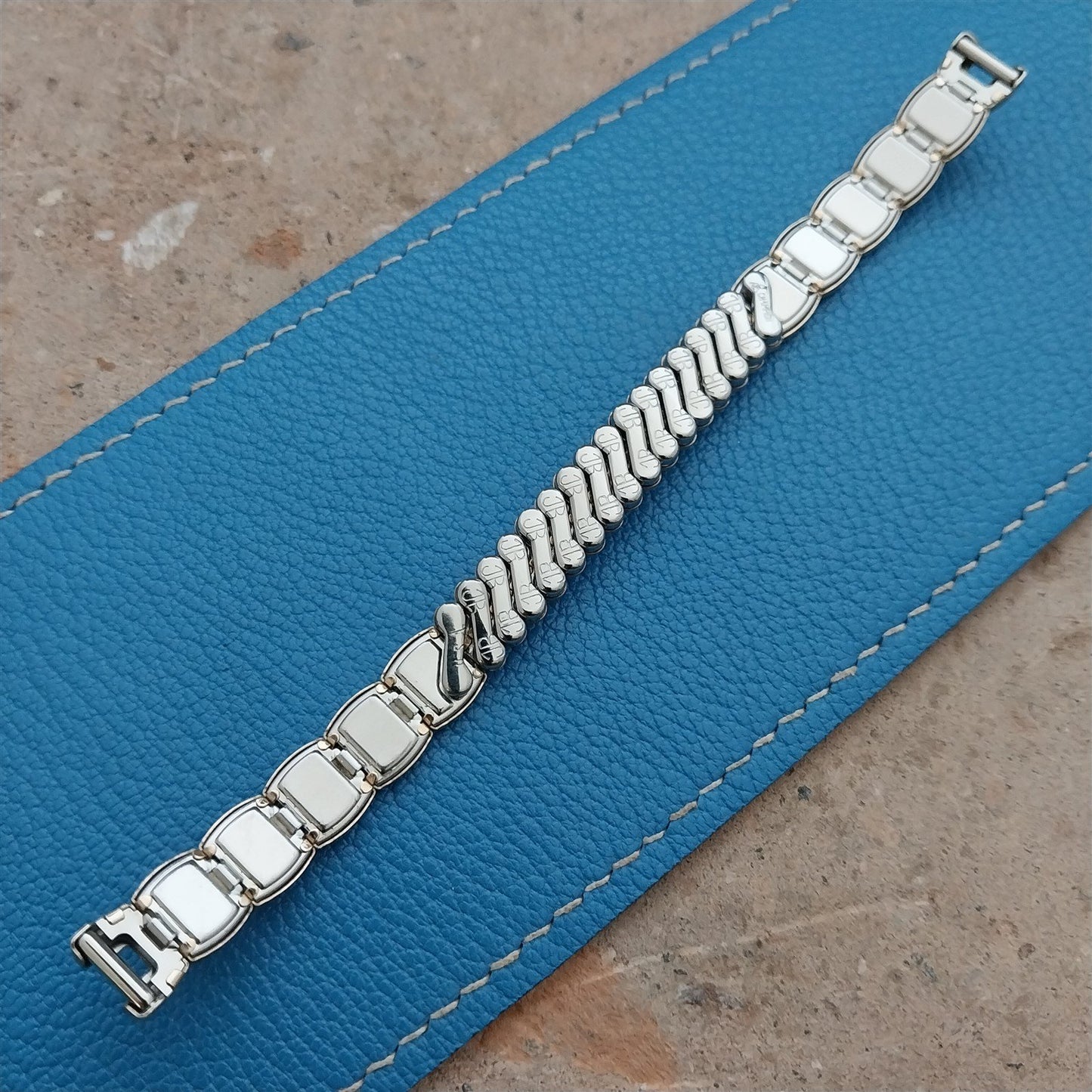 Gold-Filled & Lizard JB Champion Unused 1950s Cocktail Watch Band