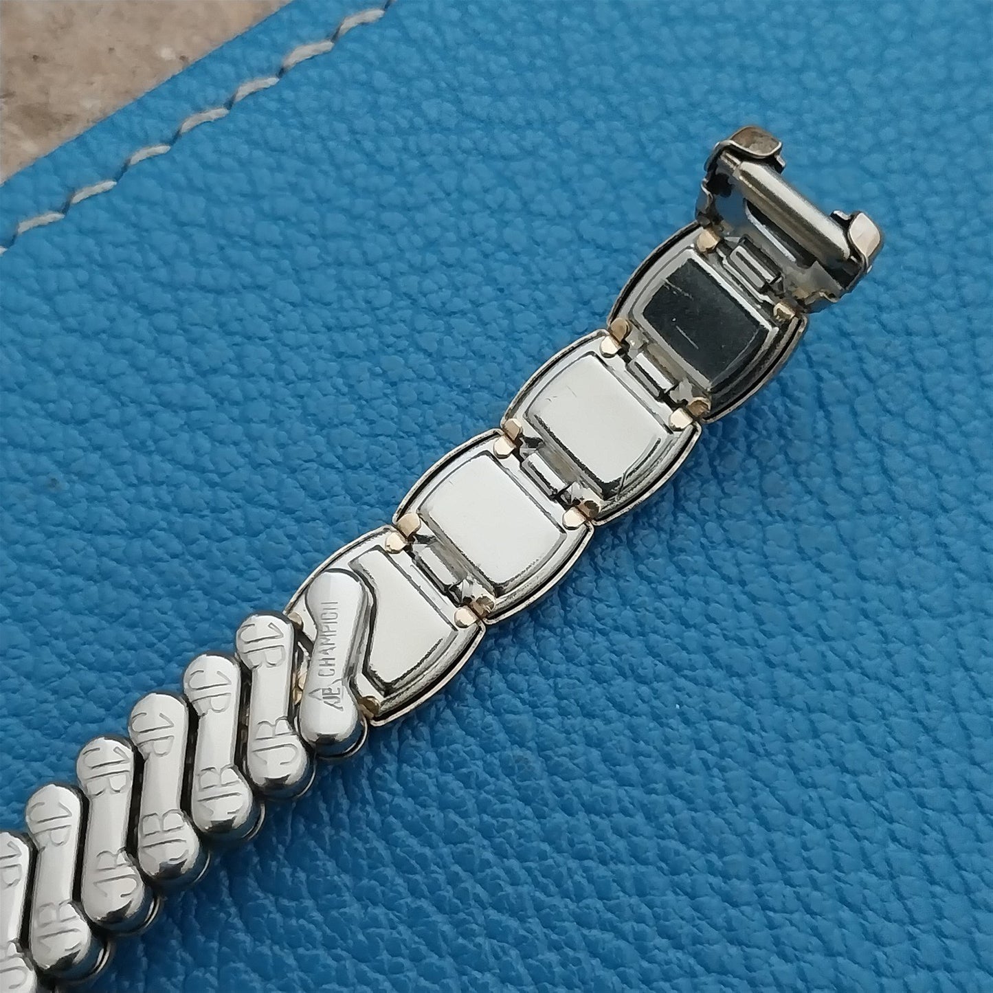 1950s Gold-Filled & Lizard JB Champion Vintage Cocktail Watch Band