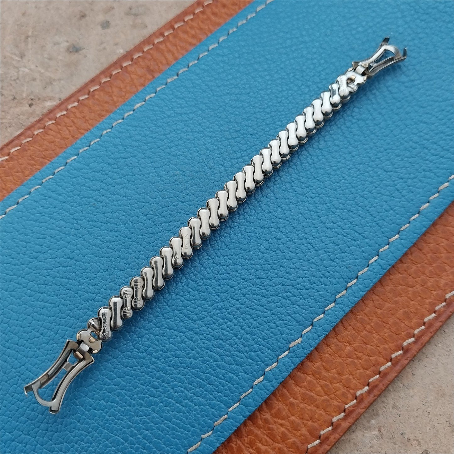 Gold-Filled Ladies JB Champion Dixie Rose Vintage Stretch Cocktail Watch Band