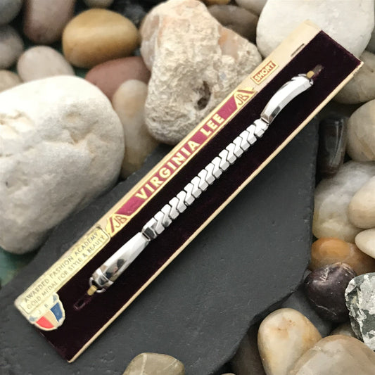 White Gold-Fill Ladies Champion Virginia Lee Unused Vintage Cocktail Watch Band
