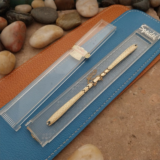 Vintage Ladies Gold-Fill Speidel Gleam& Glisten Unused 1960s Cocktail Watch Band