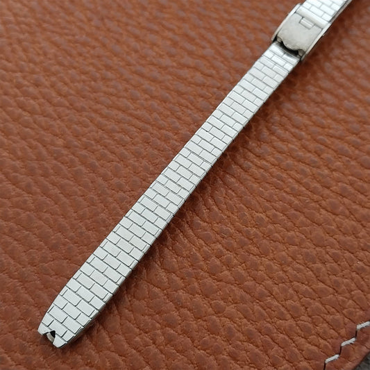 White Gold-Fill Kestenmade Mid Century Ladies 1960s Vintage Cocktail Watch Band
