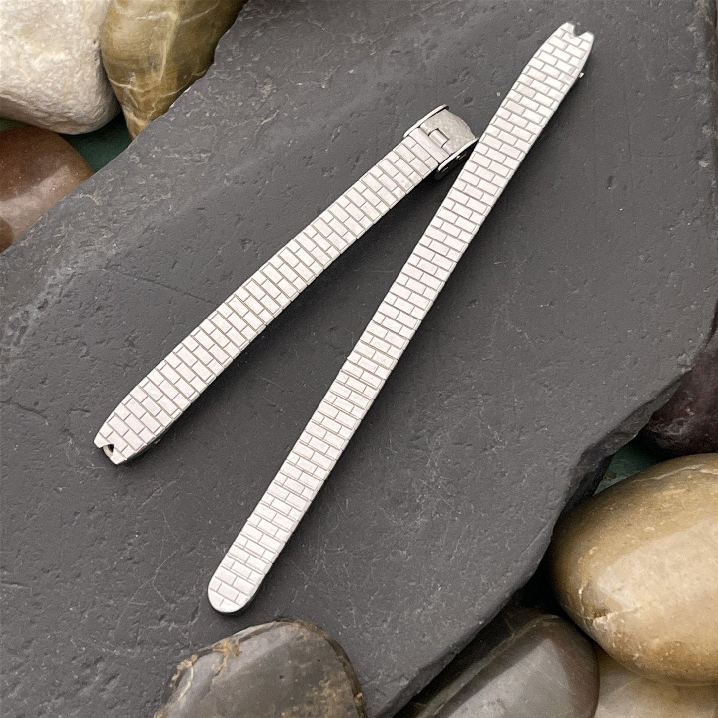 White Gold-Filled Kestenmade Mid Century Ladies 1960s Unused Vintage Watch Band