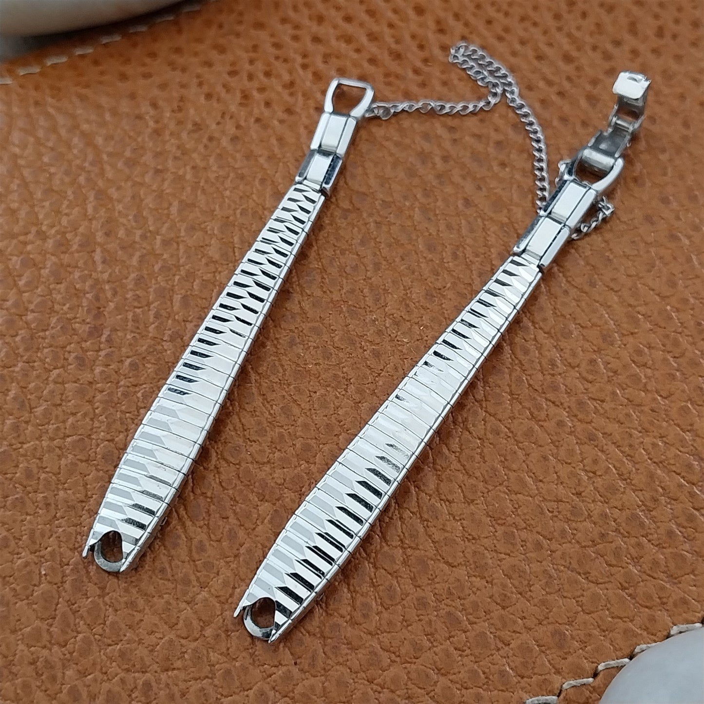 Speidel USA White Gold-Filled Single-Lug 1960s Unused Ladies Vintage Watch Band