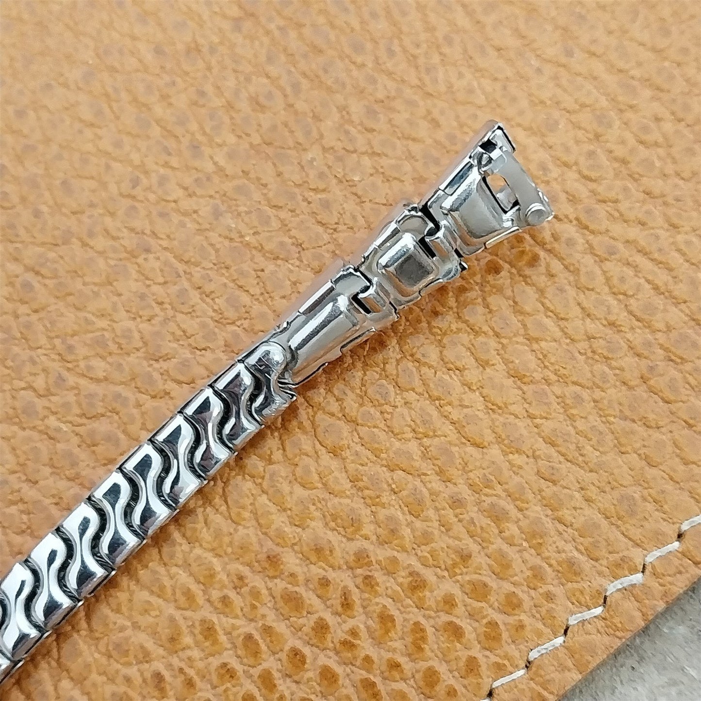 Vintage 1952 Flex-Let 12k White Gold Filled Unused Ladies Cocktail Watch Band