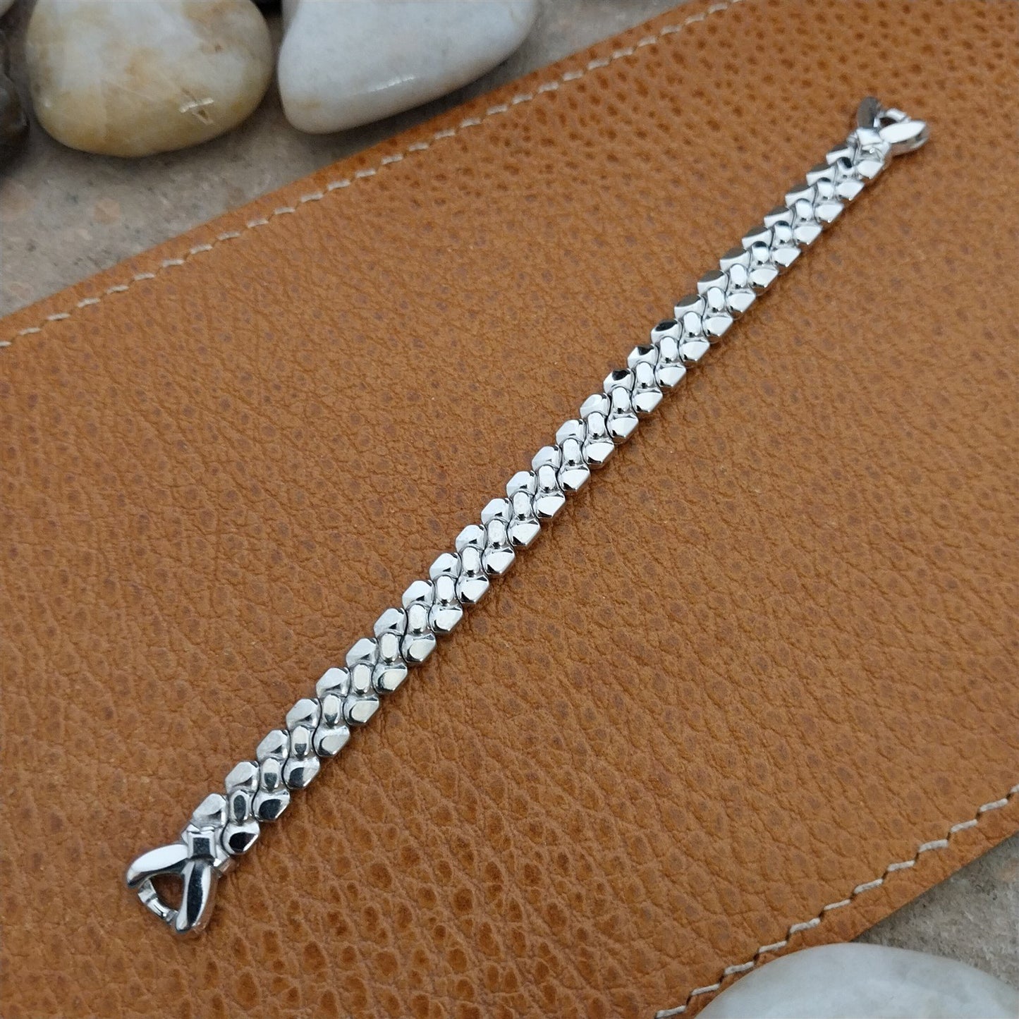 Ladies 10k White Gold-Filled 1959 Speidel Unused Vintage Cocktail Watch Band