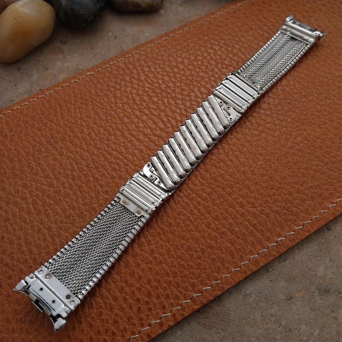 19mm 18mm mcm JB Champion Stainless Steel 1960s Unused Vintage Watch Band
