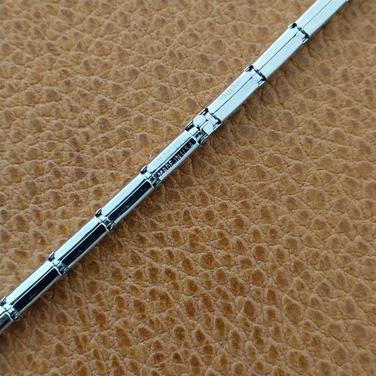 White Gold-Filled Speidel Criss-Cross 1950s Ladies Unused Vintage Watch Band