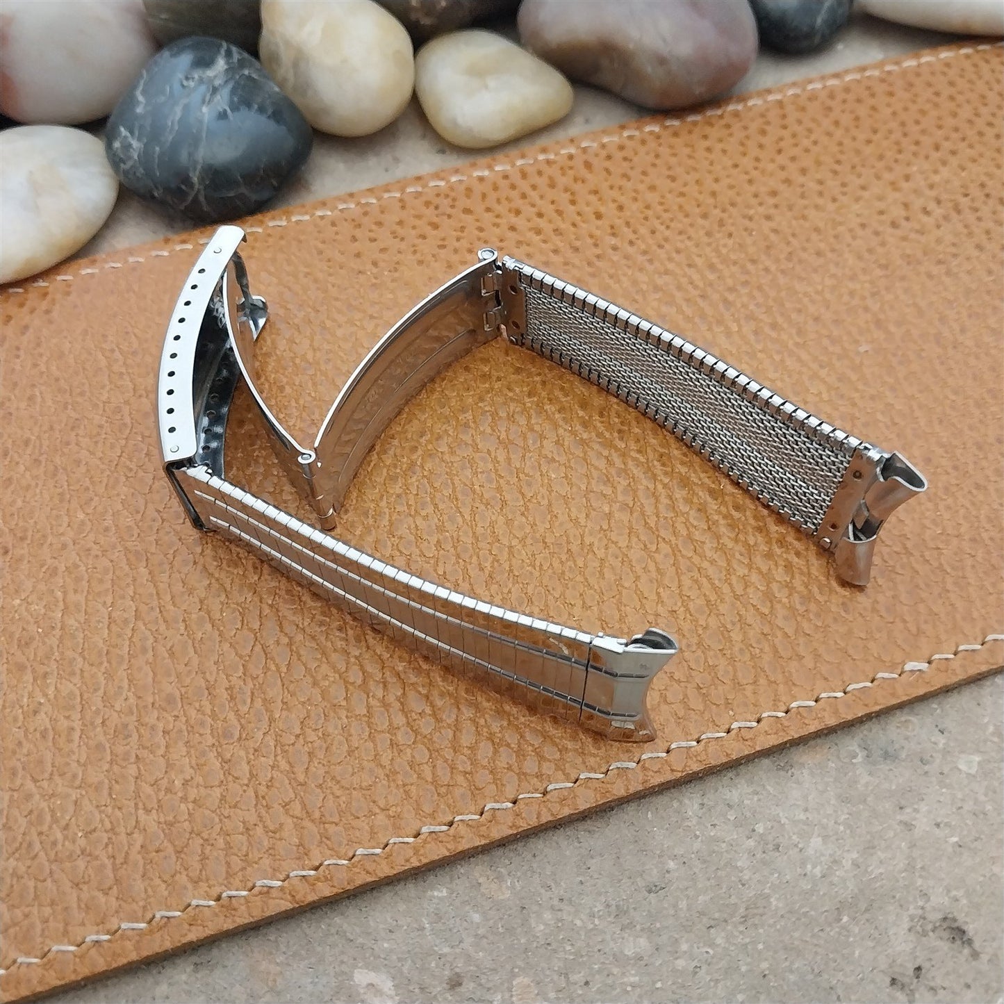 Vintage Bulova 19mm 18mm JB Champion Stainless Steel nos Unused 1960s Watch Band